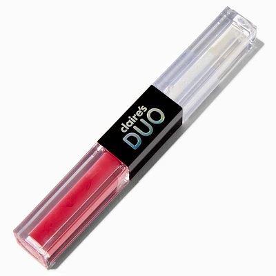 Light Pink Duo Lip Gloss Wand