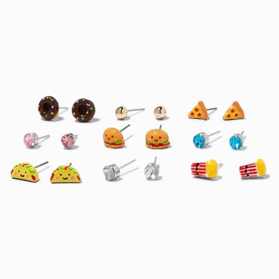 Junk Food Stud Earrings - 9 Pack