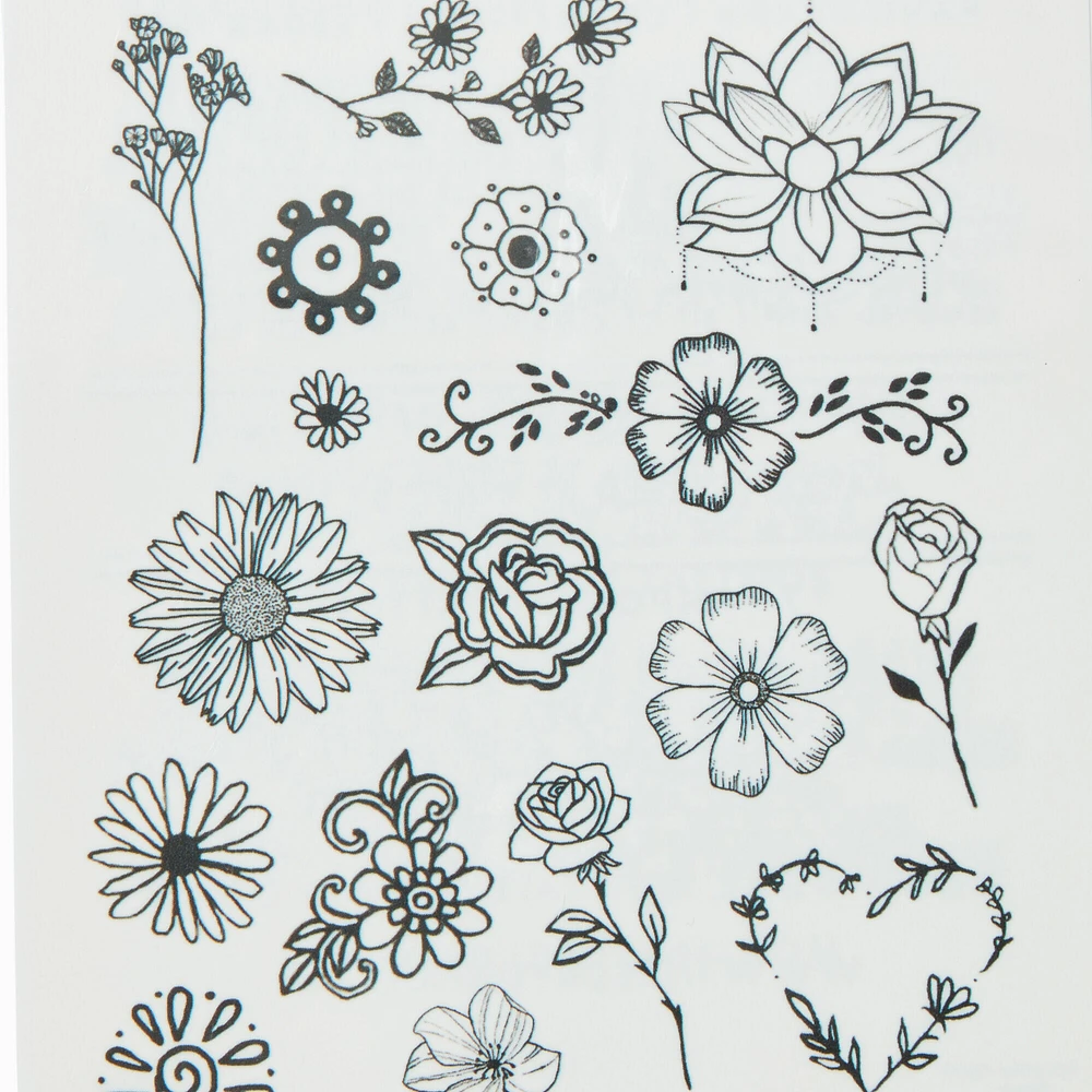 INKED 2 by Dani Floral Pack Temporary Tattoos