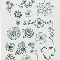 INKED2 Floral Pack Temporary Tattoos