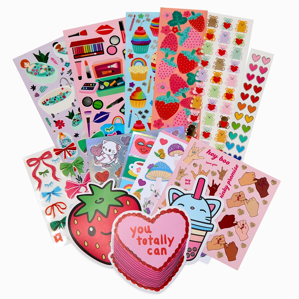 Pipstickers® Girly Super Sparkly Sticker Sheet Set - 9 Pack