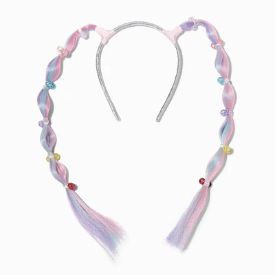 Claire's Club Ombre Bubble Braid Faux Hair Headband