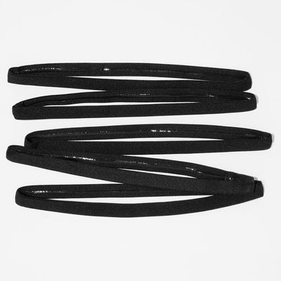 Black Narrow Band Sport Headwraps - 5 Pack