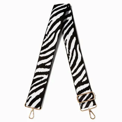 Zebra Print Adjustable Crossbody Bag Strap