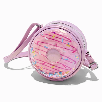 Purple Frosted Donut Mini Mart Crossbody Bag