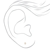 C LUXE by Claire's 18k Yellow Gold Plated Cubic Zirconia 2MM Round Stud Earrings