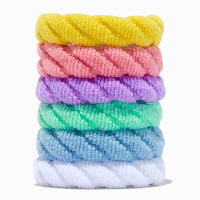 Pastel Swizzle Hair Ties - 6 Pack