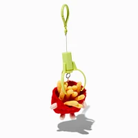 Plush French Fries Claw Machine Keychain