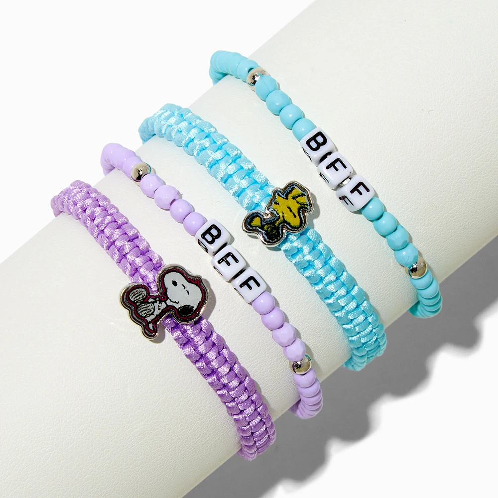 Peanuts™ Snoopy & Woodstock Best Friends Bracelet Set - 4 Pack