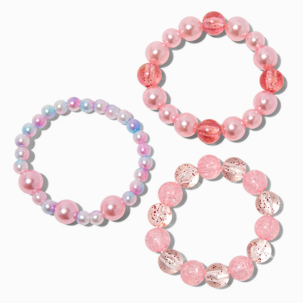 Claire's Club Starry Beaded Bracelet Set - 3 Pack