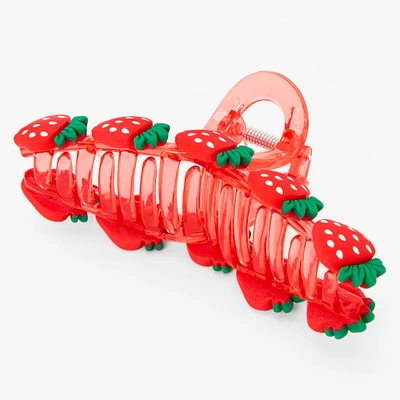 Strawberry Studded Medium Hair Claw