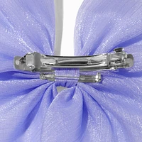 Lavender Sheer Hair Bow Clip