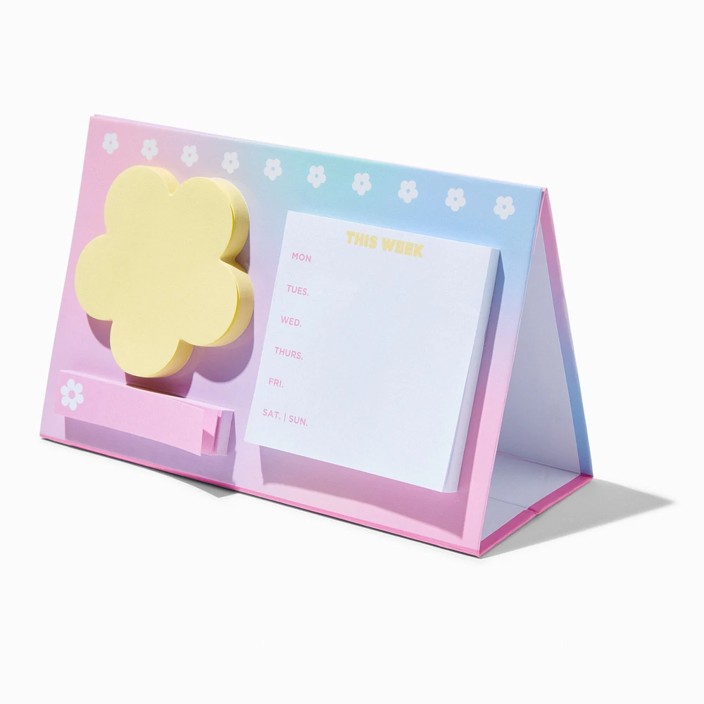 Pastel Daisy Sticky Pad Weekly Planner