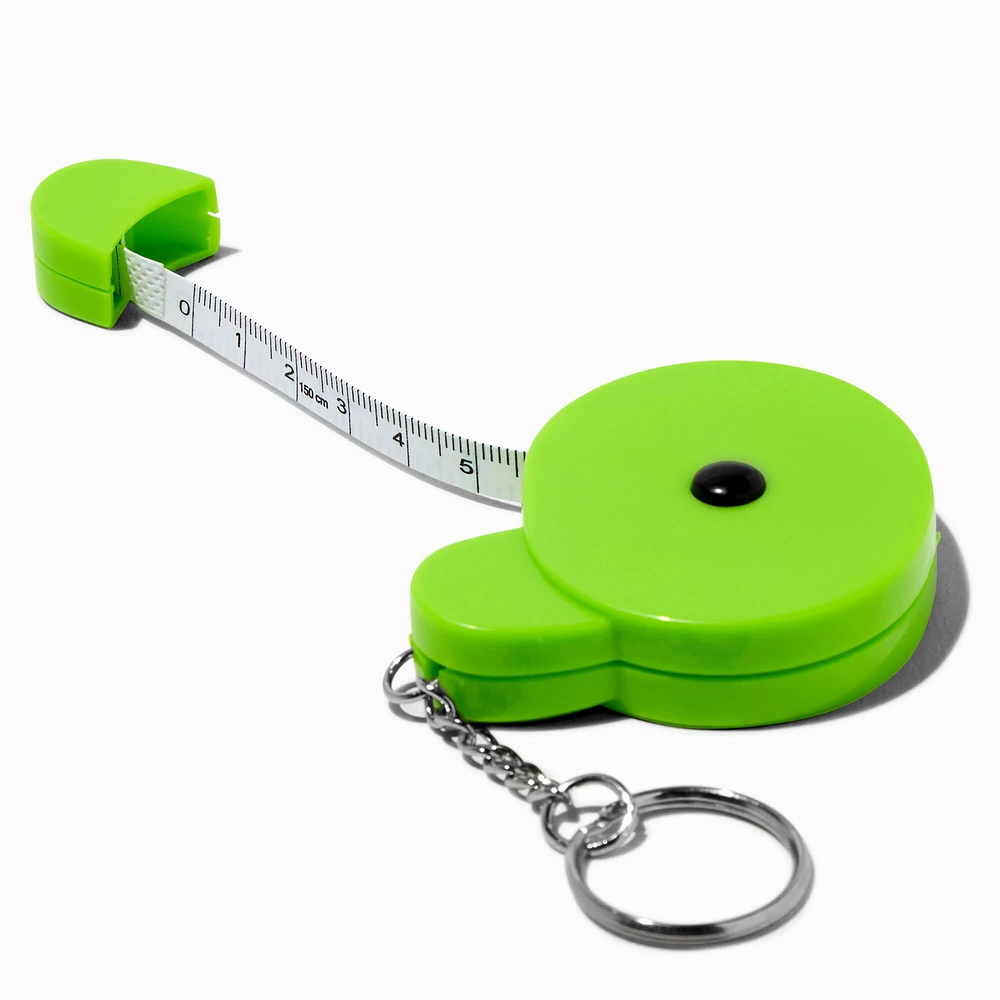 Green Frog Tape Measure Keychain