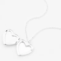 Claire's Club Silver Unicorn Locket Necklace