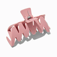 Mauve Pink Zig Zag Hair Claw