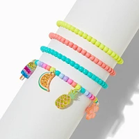 Claire's Club Summer Seed Bead Stretch Bracelets - 4 Pack