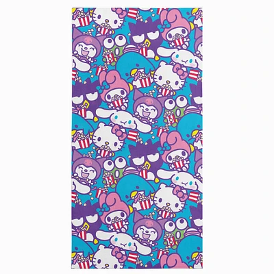 Hello Kitty® And Friends Popcorn Party Microfiber Beach Towel (ds)