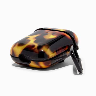 Brown Tortoiseshell Earbud Case Cover - Compatible With Apple AirPods®