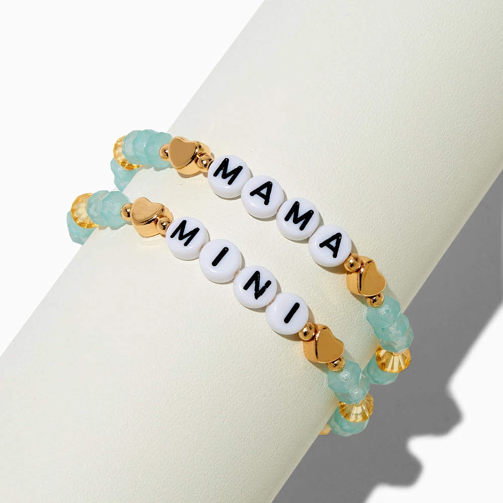 Best Friends ''Mama & Mini'' Beaded Stretch Bracelets - 2 Pack