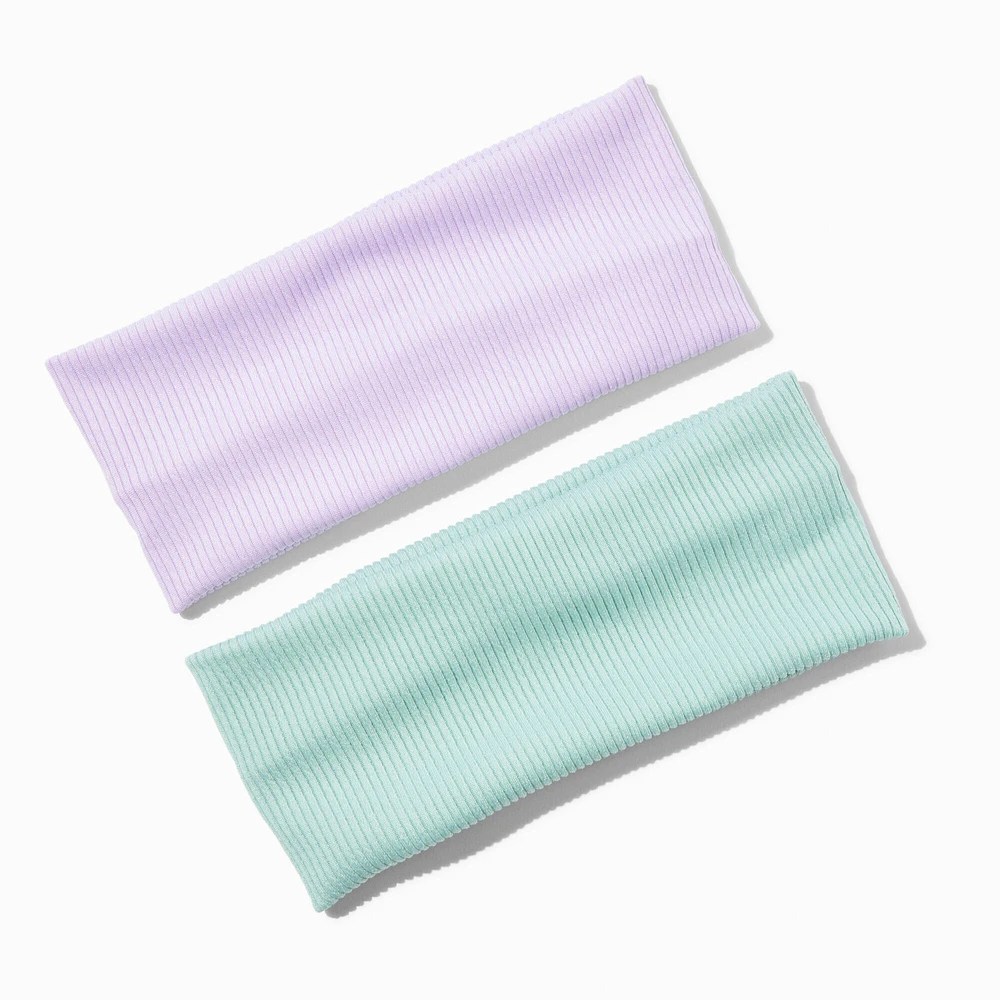 Purple & Green Headwraps - 2 Pack