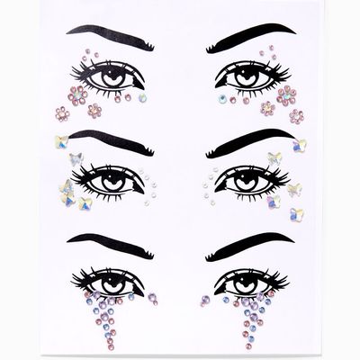 Pastel Floral Eye Gems - 3 Pack