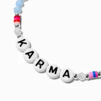 ''Karma'' Beaded Stretch Bracelet