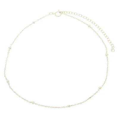 Silver Dainty Daisy Chain Anklet