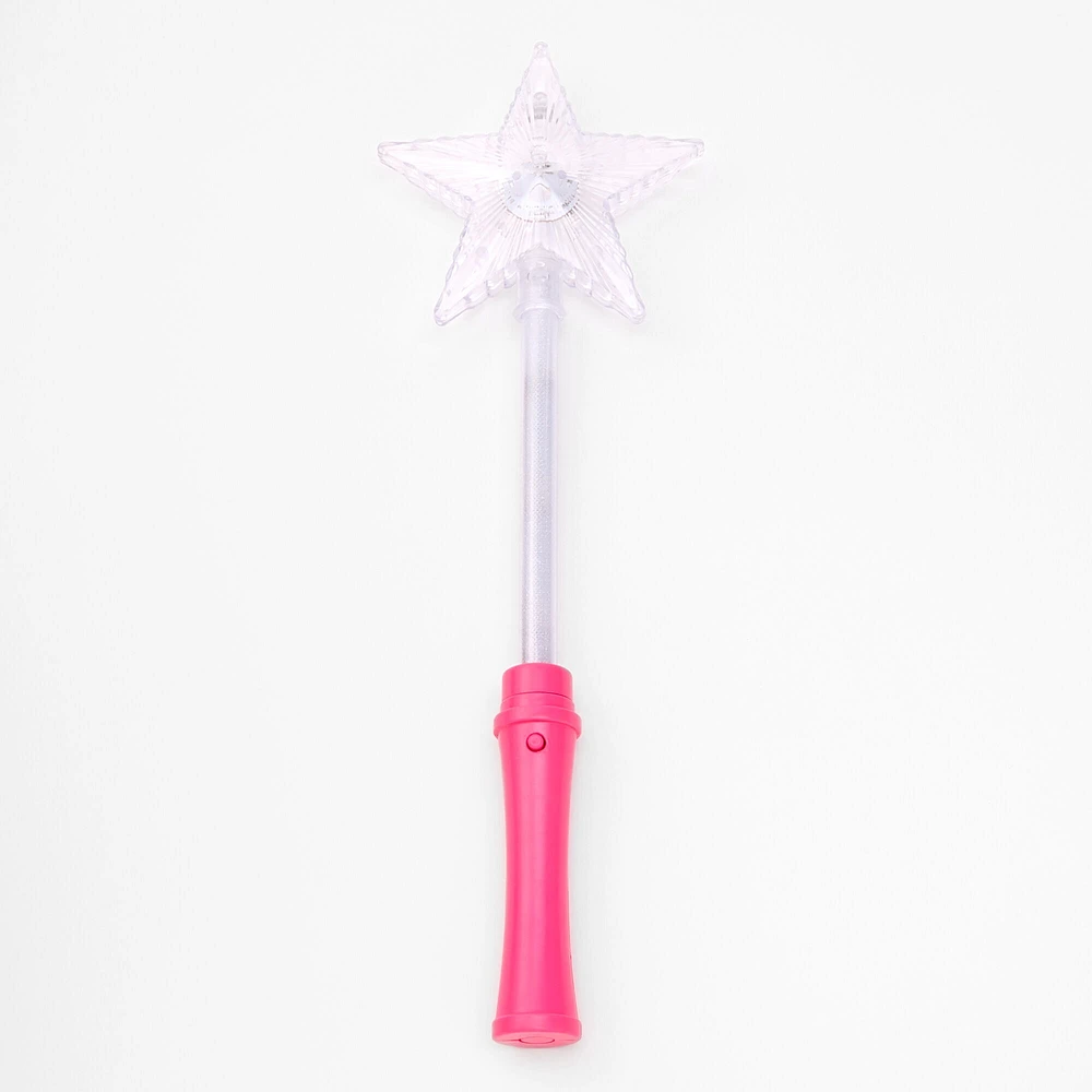 Claire's Club Light-Up Star Wand - Pink