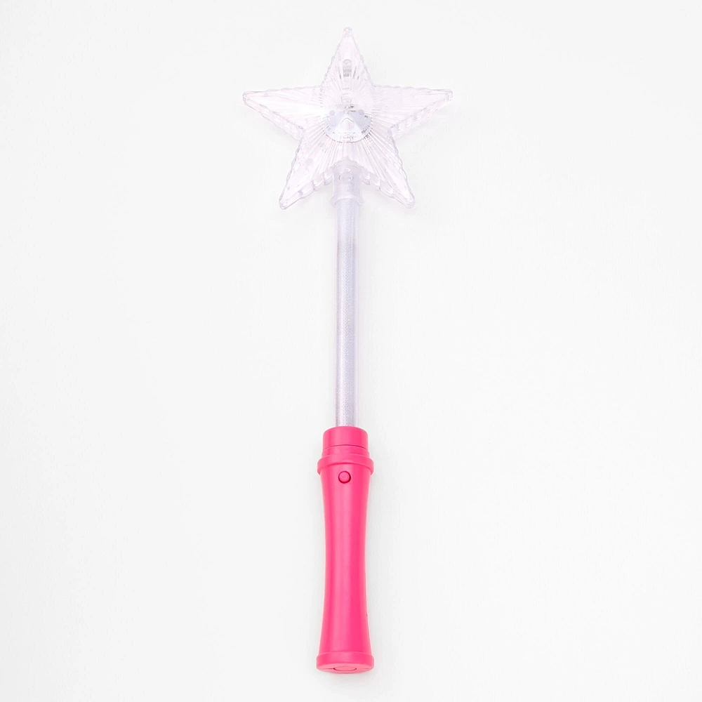 Claire's Club Light-Up Pink Star Wand