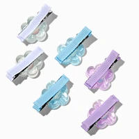 Claire's Club Pastel Flower Hair Clips - 6 Pack