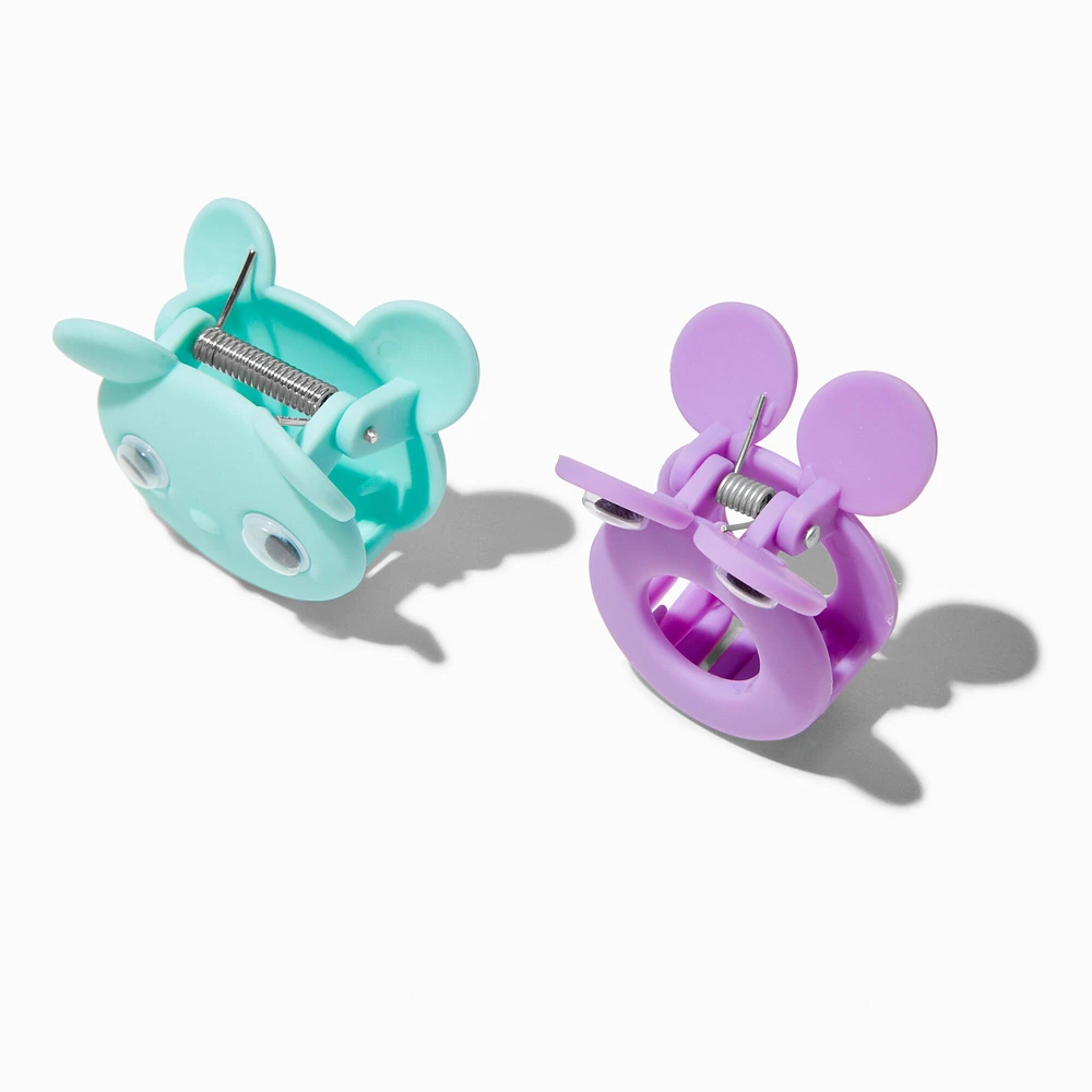 Claire's Club Purple & Blue Critter Hair Claws - 2 Pack
