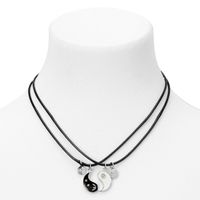 Best Friends Sun & Moon Yin Yang Pendant Cord Necklaces (2 pack)