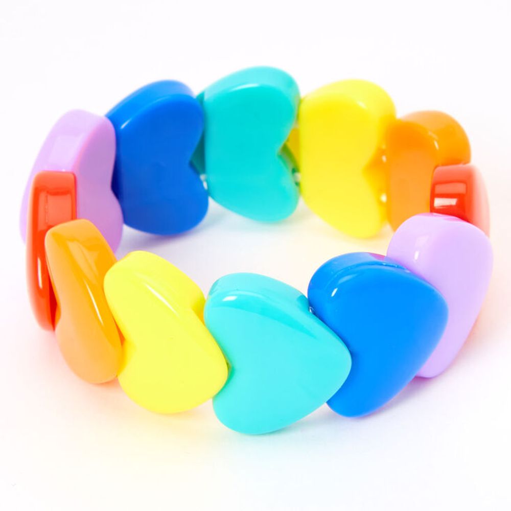 Claire's Club Rainbow Heart Bracelet