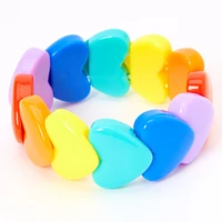 Claire's Club Rainbow Heart Bracelet