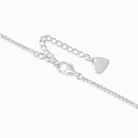 C LUXE by Claire's Sterling Silver Cubic Zirconia Cup Chain Necklace