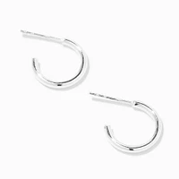 C LUXE by Claire's Sterling Silver 10mm Hoop Earrings