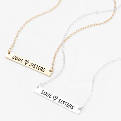 Best Friends 16'' Soul Sisters Pendant Necklaces - 2 Pack