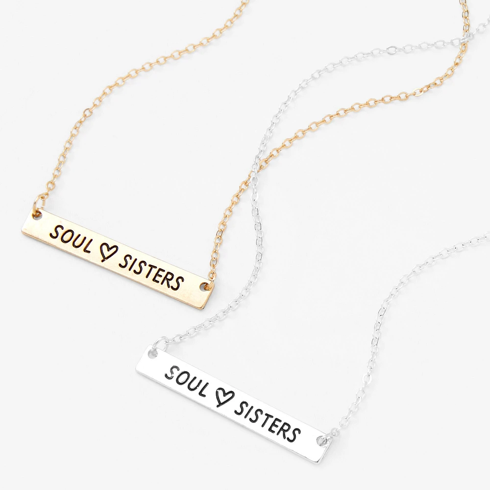 Best Friends 16'' Soul Sisters Pendant Necklaces - 2 Pack