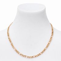 Gold Figaro 20" Chain Link Necklace