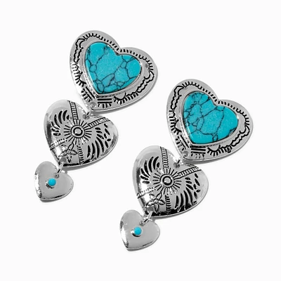 Cowgirl Heart Drop Earrings