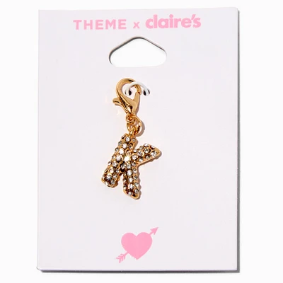 T H E M E x Claire's Gold-tone K Initial Charm