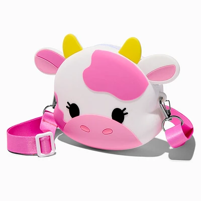 Claire's Club Pink Cow Crossbody Bag