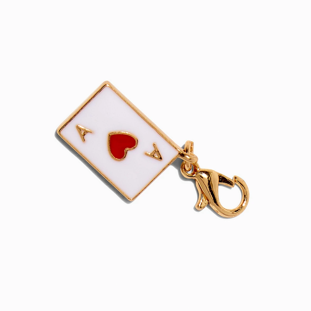 T H E M E x Claire's Gold-tone Ace of Hearts Charm