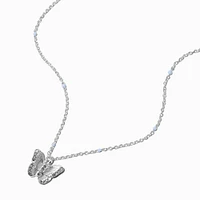 Silver-tone Butterfly Pendant Necklace