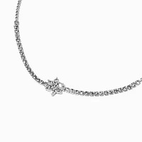 Silver-tone Rhinestone Star Adjustable Bracelet