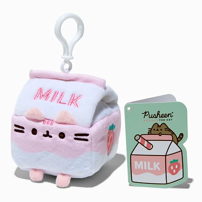 Pusheen® Strawberry Milk Plush Bag Clip