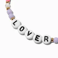 ''Lover'' Beaded Stretch Bracelet