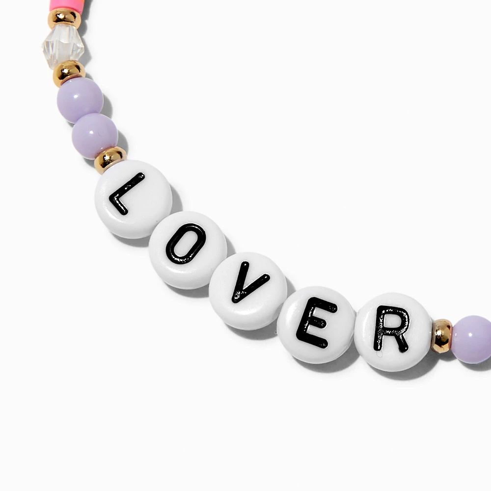 "Lover" Beaded Stretch Bracelet