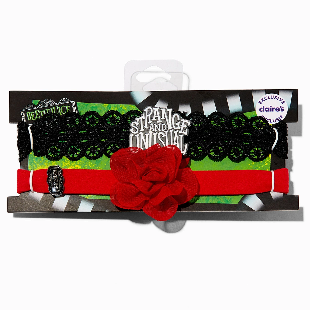 Beetlejuice™ Claire's Exclusive Lydia Choker Necklaces - 2 Pack